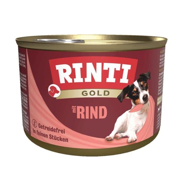 RINTI Gold Beef - vådfoder til hunde - 185 g