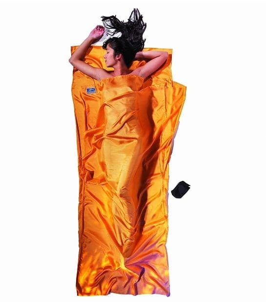 Cocoon TravelSheet silkesoveposeforing, Sunset Yellow