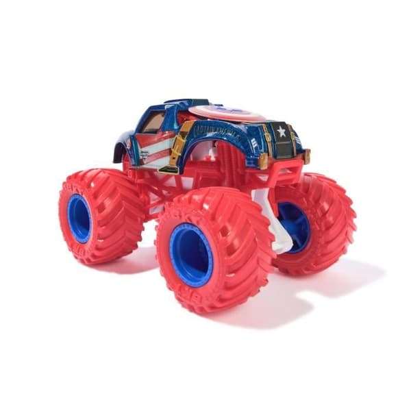 SPIN MASTER-PAKKE MED 5 MARVEL-SKULPULVEREDE KØRETØJER 1:64 Monster Jam