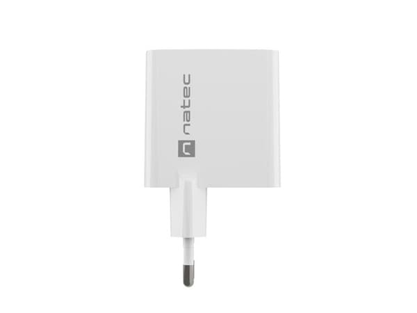 NATEC RIBERA GAN-LADDARE 1X USB-A + 1X USB-C 45W VIT