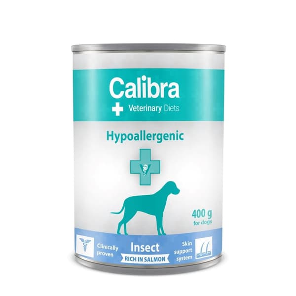 CALIBRA VD Hunde Hypoallergenisk Insekt & Laks - vådfoder til hunde - 400 g