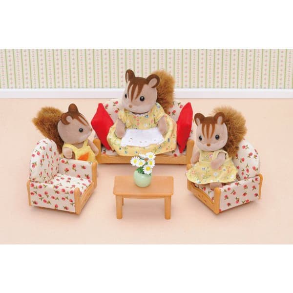 SYLVANIAN FAMILIES 4464 Soffa + 2 fåtöljer + bord