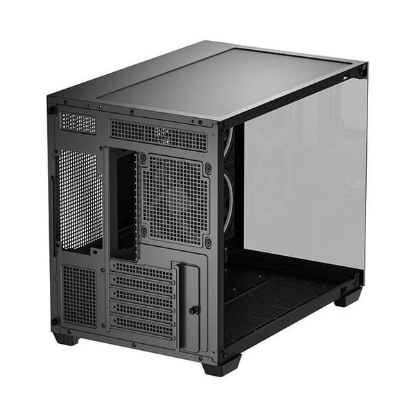 PC-kabinet - DEEPCOOL - CG330 - Mini Tower - Micro-ATX formfaktor - Inkluderer 3 ARGB-blæsere - Sort