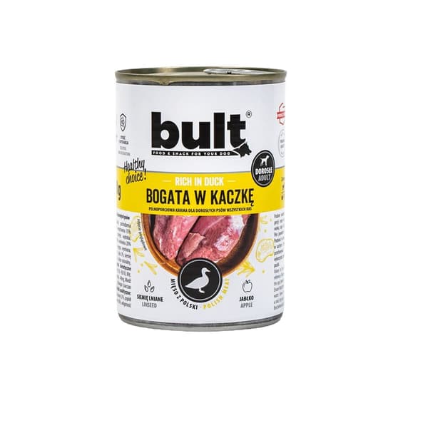 BULT Rig på andefoder - vådfoder til hunde - 400 g