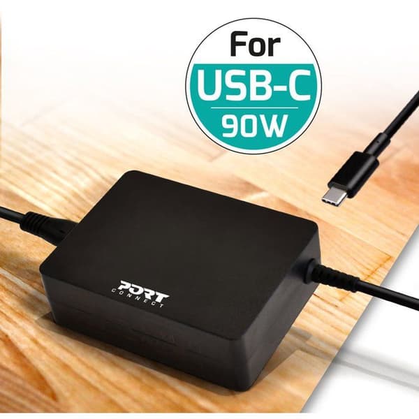 PC-strømforsyning - PORT Designs - 90 W - USB-C