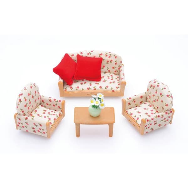 SYLVANIAN FAMILIES 4464 Soffa + 2 fåtöljer + bord