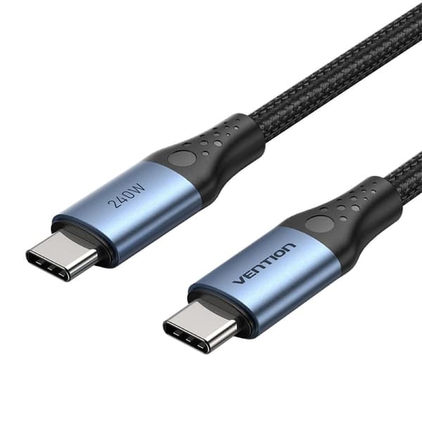 Vention USB 2.0 5A 240W 1m SORT USB-C til C-kabel