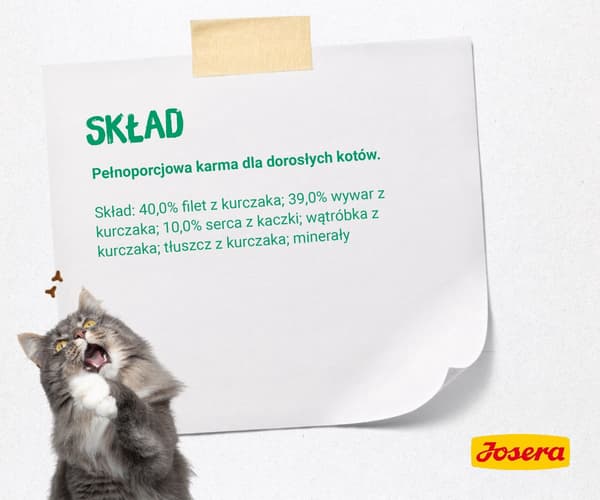JOSERA Kycklingfilé med anka - våtfoder för katter - 70 g