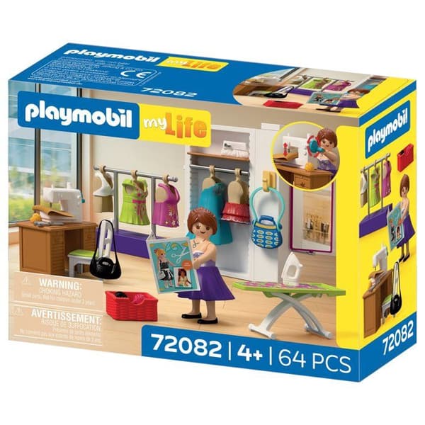 Playmobil 72082 Modedesignstudio, Mitt Liv Shopping, 64 delar, Ålder 4+