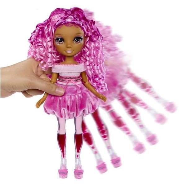 Regnbue Høj Glitter & Shine Pop - Lyserød
