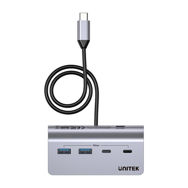 UNITEK USB-C-HUBB I ALUMINIUM 2X USB-A 2X USB-C 5 GBPS