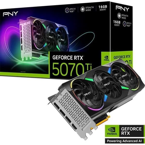 PNY - Grafikkort - GFORCE RTX™ 5070Ti - 16 GB