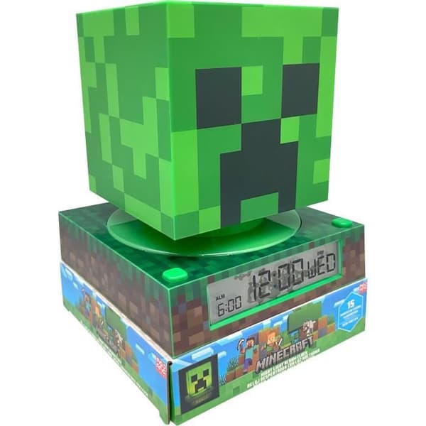 Minecraft 3D-figur vækkeur - BØRNELICENS - MIN3020