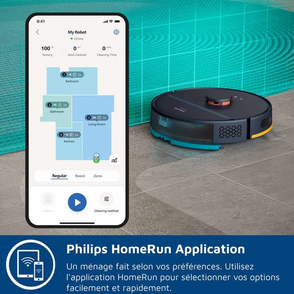 Robotstøvsuger - PHILIPS XU2000/15 - Effekt 6000 Pa - Lasernavigation