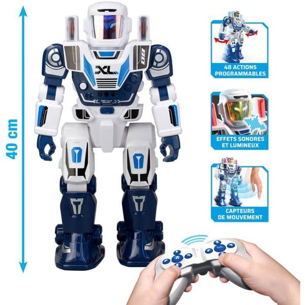 Radiostyrd robot - SILVERLIT - Program A Bot XL - 40 cm - 48 programmerbara åtgärder - Intuitiv fjärrkontroll