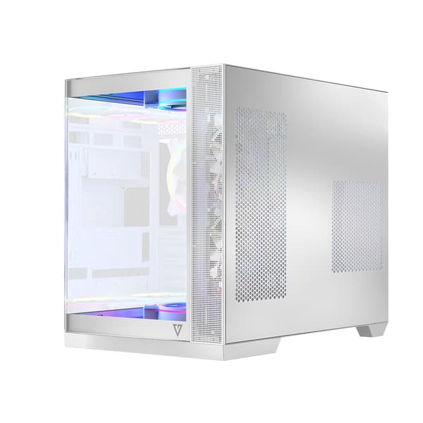 MODECOM-kabinet Volcano Panorama ARGB 5F Midi hvid