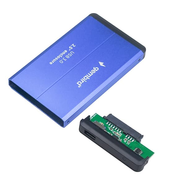 Gembird EE2-U3S-2-B lagringsenhetschassi 2,5" USB 3.0 hårddiskschassi Blå