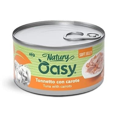 OASY Natury Soft Jelly Tun med gulerødder - vådfoder til katte - 150 g