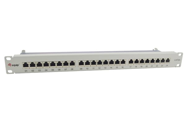Patchpanel 24xRJ45 Cat6a FTP 19-tums