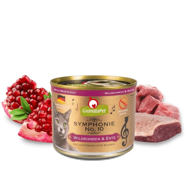 GRANATAPET Symphonie No.10 Vildsvin og and - vådfoder til katte - 200 g