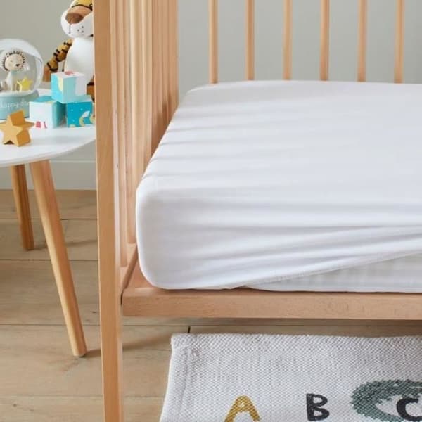 Vandtæt stræklagen til co-sleeper seng - P'TIT DODO - 50 x 85 cm - Hvid