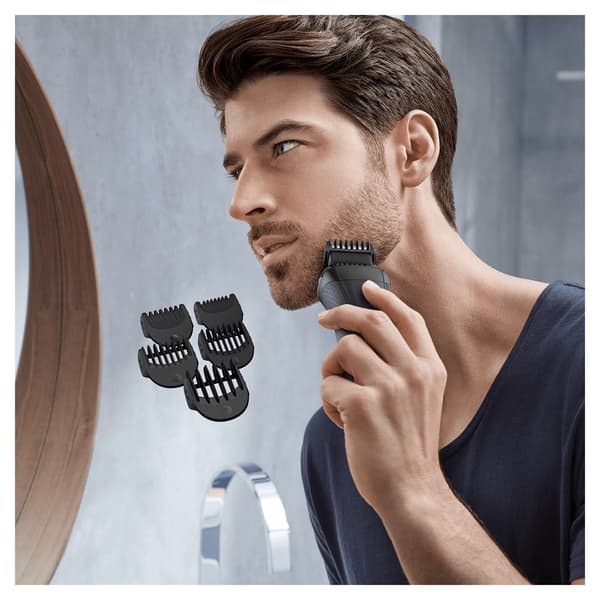 Braun 3000BT Foliebarbermaskine Trimmer Sort, Grå