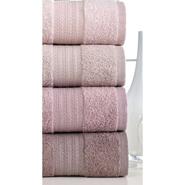 Set med 4 handdukar - 50 x 85 cm - Puder