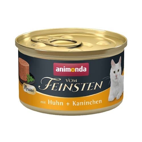 ANIMONDA Vom Feinsten Mousse Kylling og kanin - våd kattefoder - 85g
