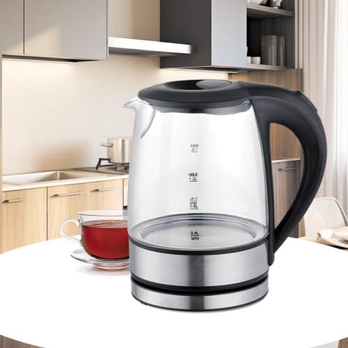 Maestro MR-062 - Sort Glas Elkedel 1,2 L