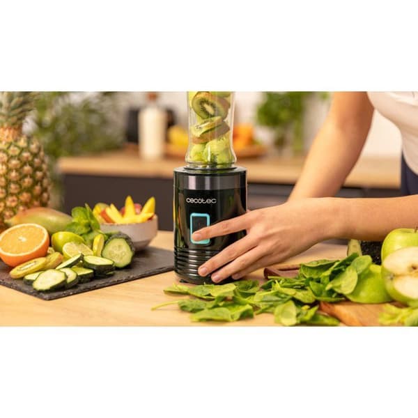 Blender - CECOTEC - Power Titanium 350 - 350 W - Bærbar Glas - 600 ml - Sort