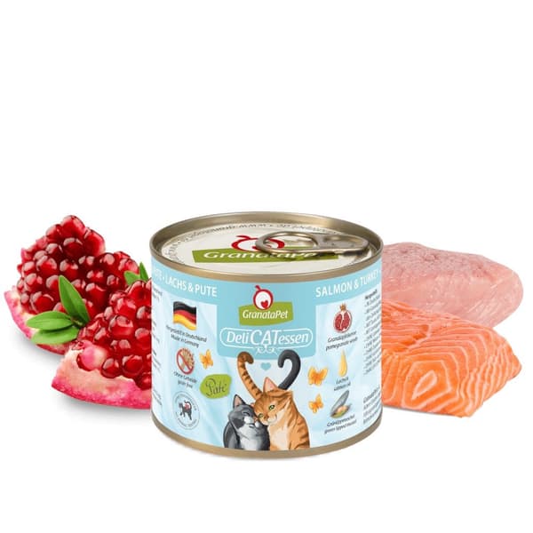 GRANATAPET DeliCATessen Laks og kalkun - vådfoder til katte - 200 g