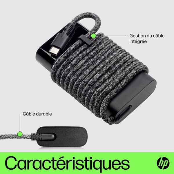 65W USB-C bærbar oplader til HP