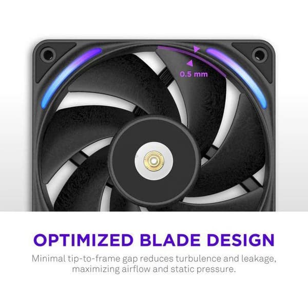 NZXT F240X Core Single Frame PC-blæser (RF-U24PN-B1) - Ø 240 mm