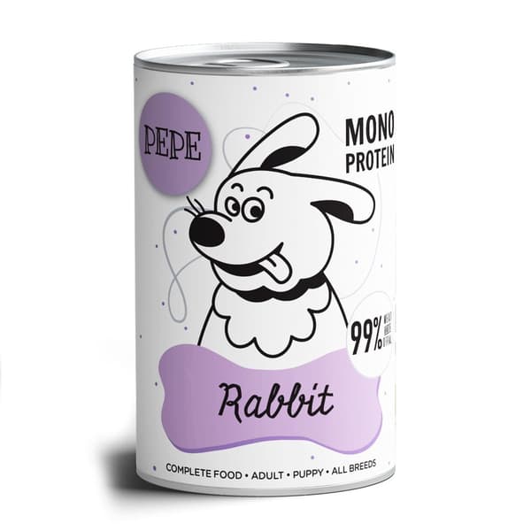 Pepe Rabbit vådfoder til hunde - 400 g