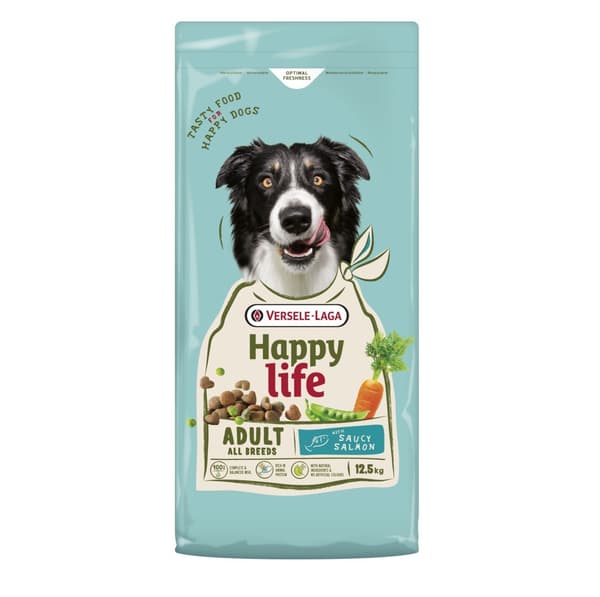VERSELE-LAGA Happy life Laks - tørfoder til hunde - 12,5 kg