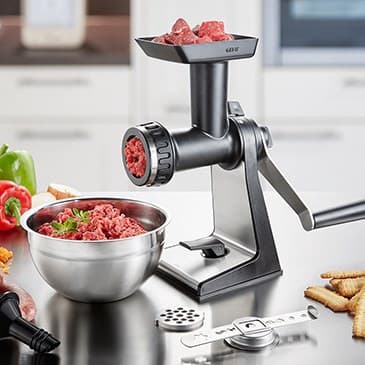 GEFU TRANSFORMA köttkvarn i rostfritt stål