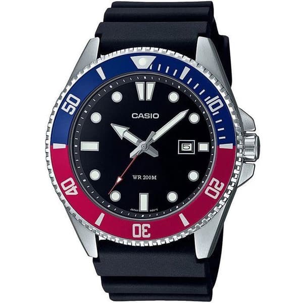 Ur - CASIO - Herrekollektion - Sort - Stål - Vandtæthed 20 bar