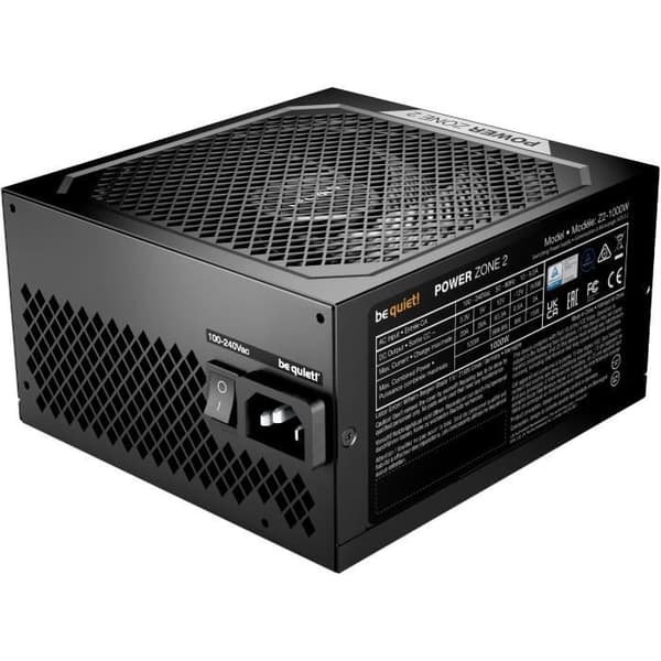 PC strømforsyning - BE QUIET! - POWER ZONE 2 - 1000 W - 80 Plus Platinum certificeret - Modulær