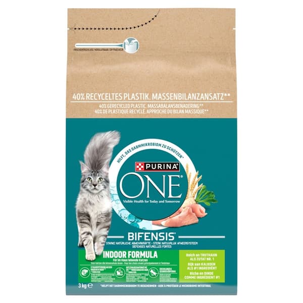 PURINA One Indoor Turkey - tørfoder til katte - 3 kg