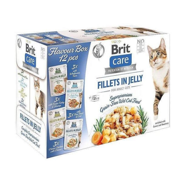 BRIT Care Fileter i geléæske - vådfoder til katte - 12 x 85 g