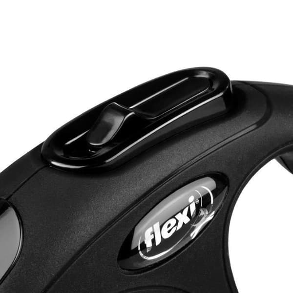 Flexi Classic Snörkoppel M Svart 8 meter