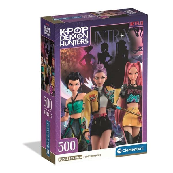 Clementoni - K-Pop Demonjägare - 500-bitars pussel