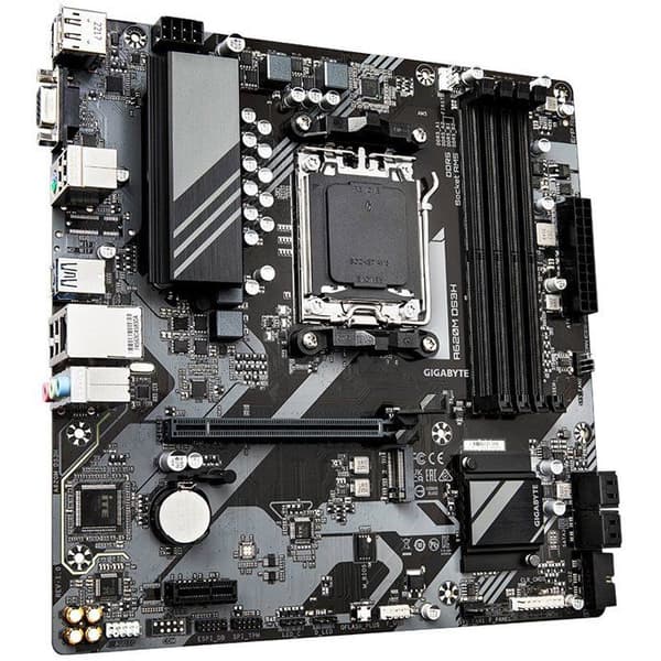 Moderkort - GIGABYTE - A620M DS3H - Micro-ATX-format - AMD A620-chipset - DDR5 och PCIe 4.0
