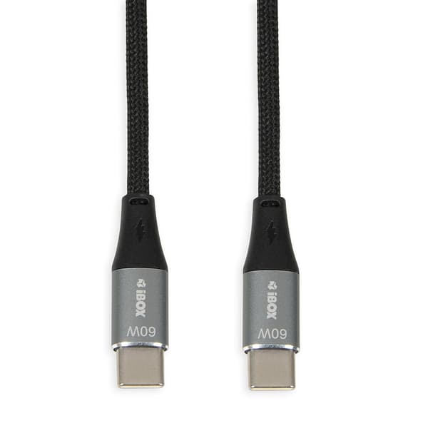 iBOX IKUTC USB-C-kabel 60W 2m Svart