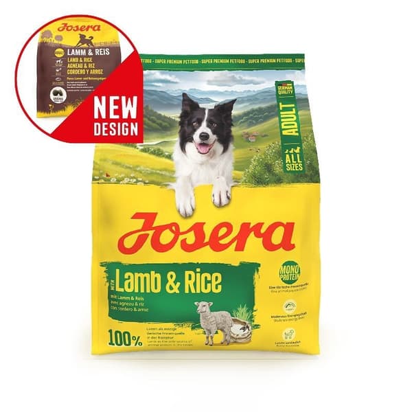 JOSERA Lamm & Ris - torrfoder för hundar - 3 kg