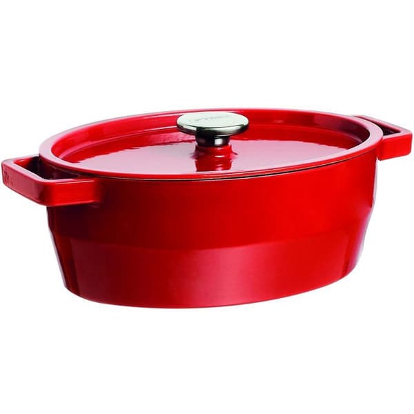 PYREX soikea uunivuoka Slow Cook 5,8 L punainen