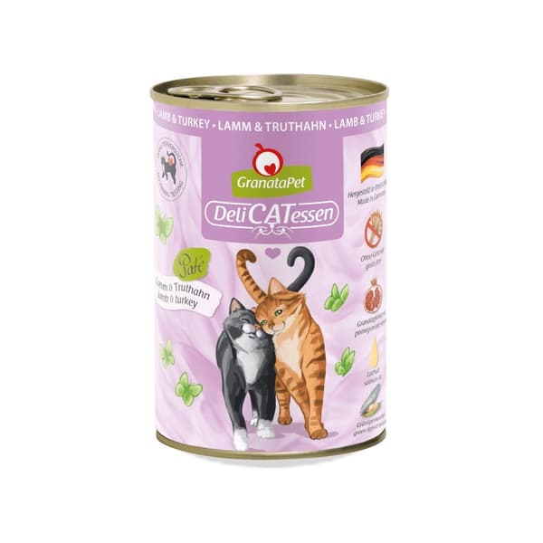 GRANATAPET DeliCATessen Lamm och kalkon - våtfoder för katter - 400 g