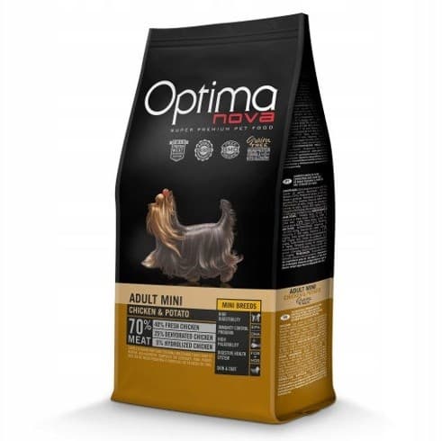 OPTIMANOVA Adult Mini Kylling & Kartoffel - tørfoder til hunde - 2 kg