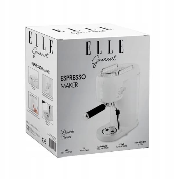 ELLE kaffemaskine, hvid