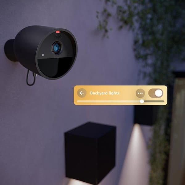 Smartkamera - Philips Hue - Udendørs - Kablet - Nattesyn - 2K - Desktop - Sort